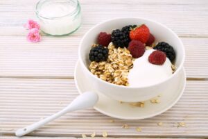 yogurt with fruits